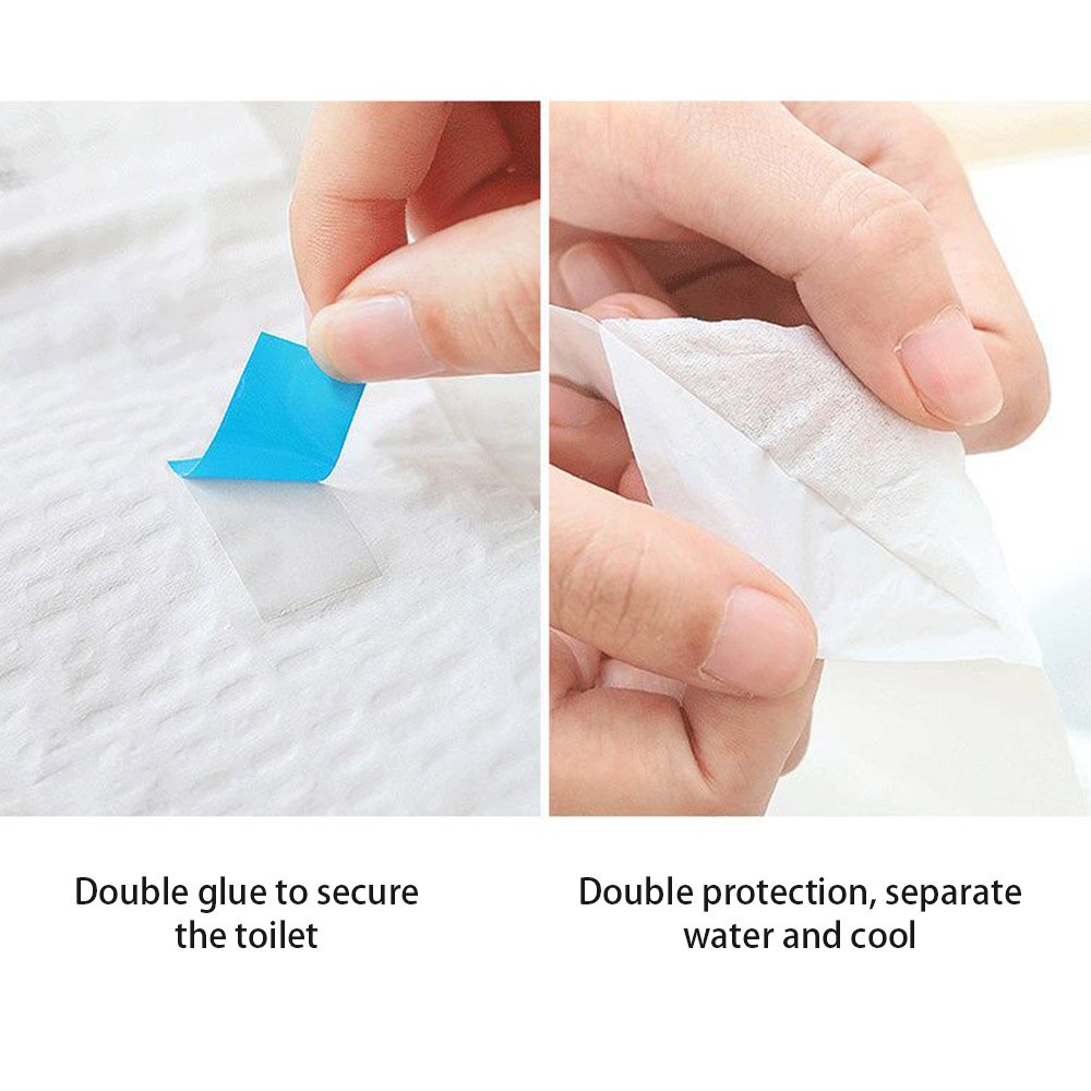 Disposable Portable Toilet Seat Covers (50 Pack) by HitMyNeed
