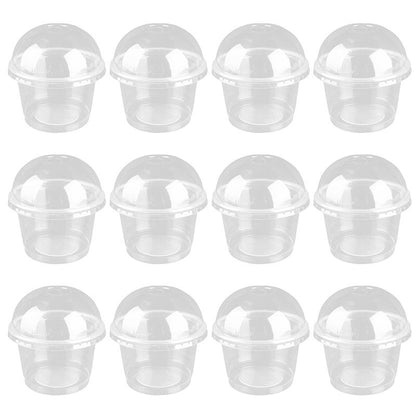 Disposable Salad Cups with Dome Lids (20 Pack, 250ml) by HitMyNeed