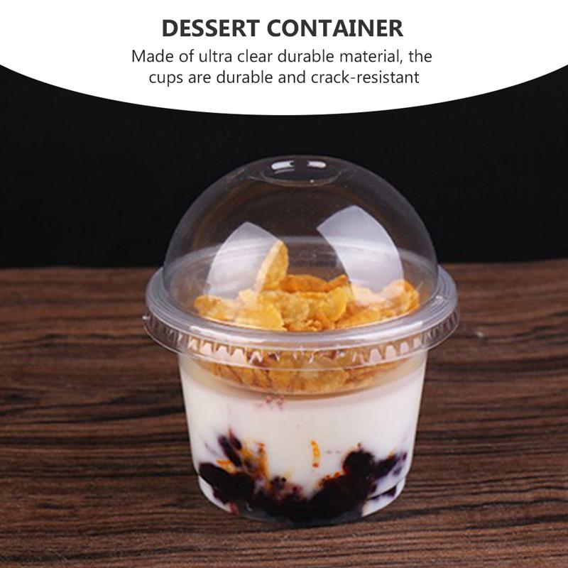 Disposable Salad Cups with Dome Lids (20 Pack, 250ml) by HitMyNeed