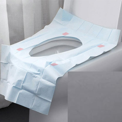 Disposable Toilet Seat Covers (50 Pack, Waterproof) by HitMyNeed