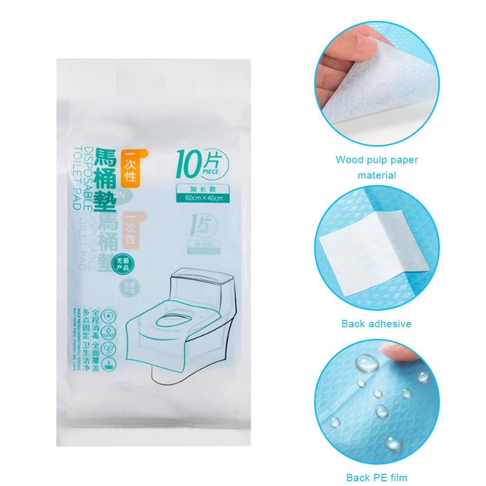 Disposable Toilet Seat Covers (50 Pack, Waterproof) by HitMyNeed