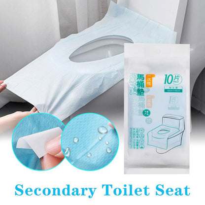 Disposable Toilet Seat Covers (50 Pack, Waterproof) by HitMyNeed