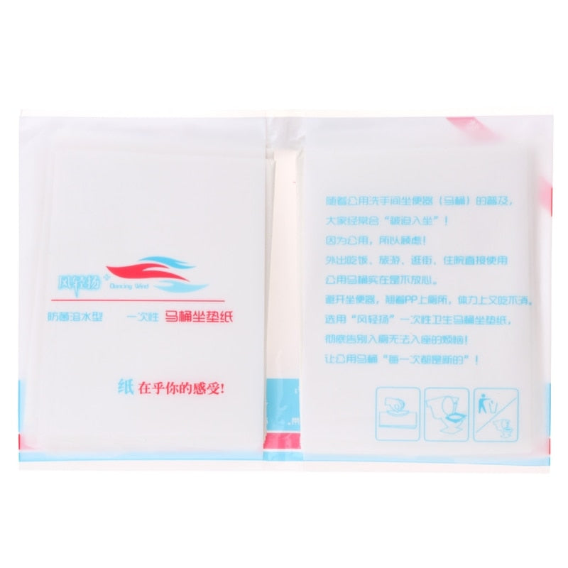 Disposable Toilet Seat Covers for Adults (10-Pack) by HitMyNeed