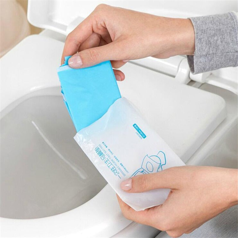 Disposable Toilet Seat Covers Travel Pack 10pcs by HitMyNeed