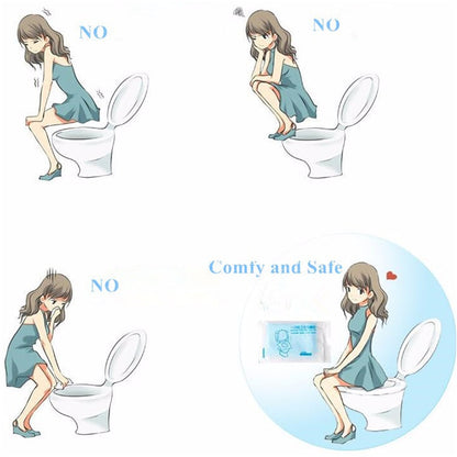 Disposable Toilet Seat Covers Travel Pack 10pcs by HitMyNeed
