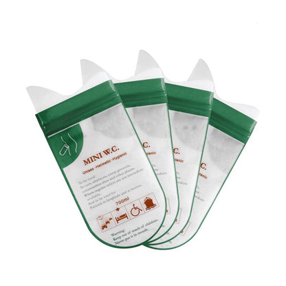 Disposable Travel Urinal Bags 700ml (4 Pack) by HitMyNeed