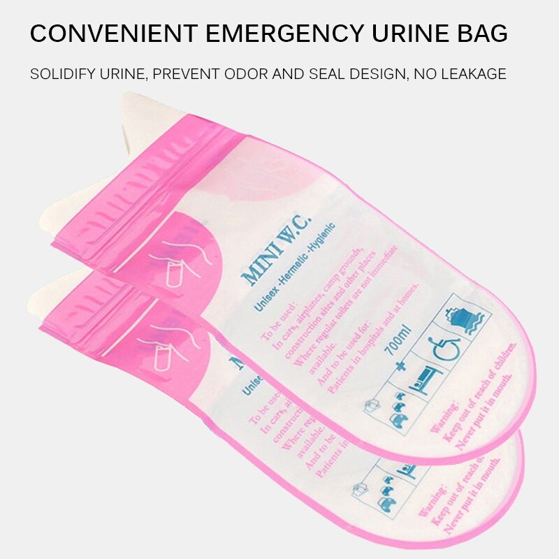 Disposable Travel Urinal Bags 700ml (4 Pack) by HitMyNeed