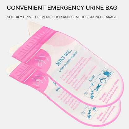 Disposable Travel Urinal Bags 700ml (4 Pack) by HitMyNeed