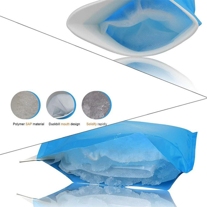 Disposable Urine & Vomit Bags with Gel (20 Pack) by HitMyNeed