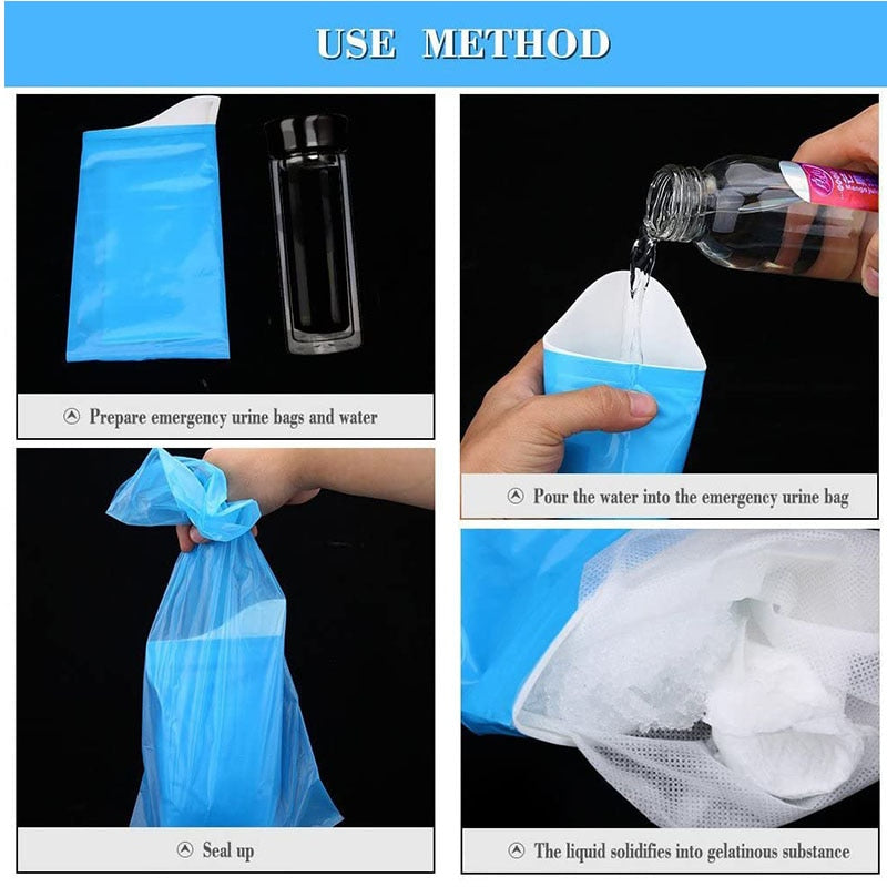 Disposable Urine & Vomit Bags with Gel (20 Pack) by HitMyNeed
