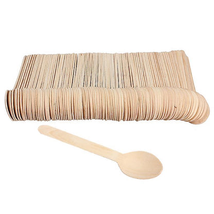 Disposable Wooden Ice Cream Spoons (100 Pack) by HitMyNeed