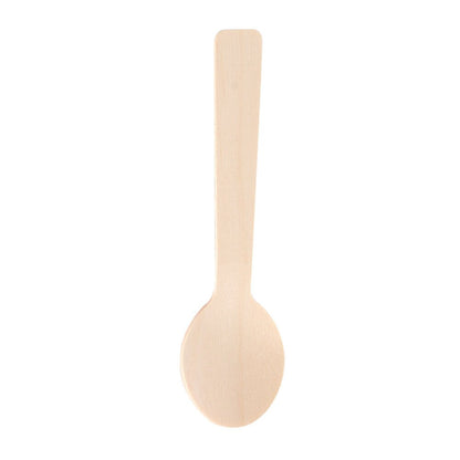 Disposable Wooden Ice Cream Spoons (100 Pack) by HitMyNeed