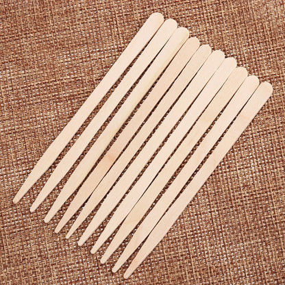 Disposable Wooden Wax Spatulas (100 Pack) by HitMyNeed