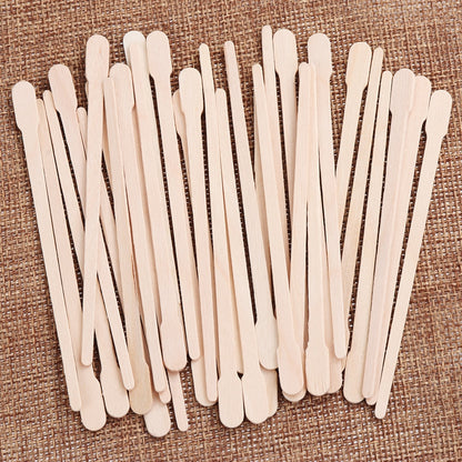 Disposable Wooden Wax Sticks (100 Pack) by HitMyNeed