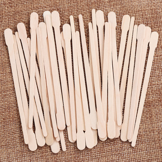 Disposable Wooden Wax Sticks (100 Pack) by HitMyNeed