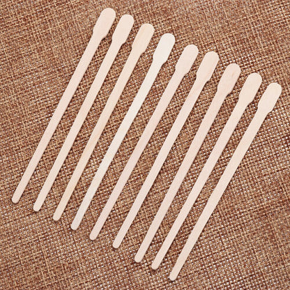 Disposable Wooden Wax Sticks (100 Pack) by HitMyNeed