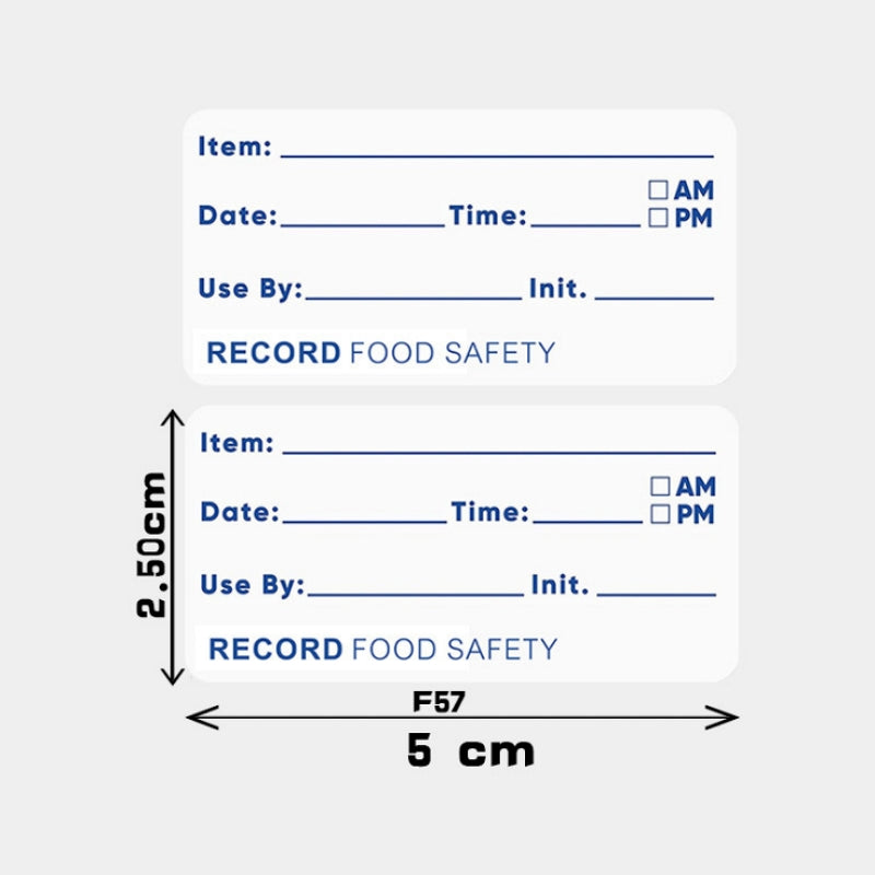 Dissolvable Food Labels Roll 500pcs, 2.5 x 5 cm by HitMyNeed