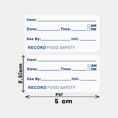 Dissolvable Food Labels Roll 500pcs, 2.5 x 5 cm by HitMyNeed