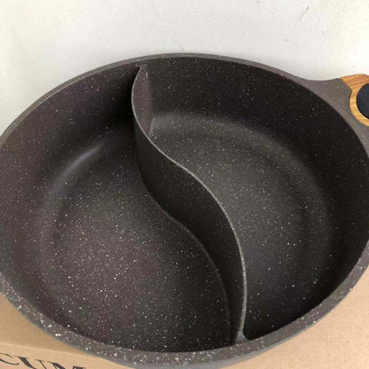 Divided Japanese Style Non-Stick Hot Pot Pan 28cm by HitMyNeed