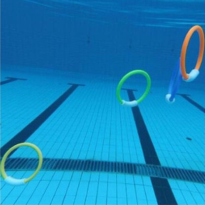 Diving Rings Swimming Pool Toy Set, 4 Pieces by HitMyNeed