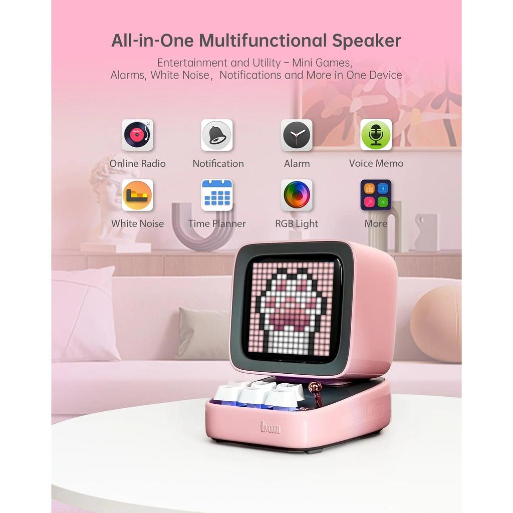 Divoom Ditoo-Pro Retro Pixel Art Bluetooth Speaker Clock by HitMyNeed