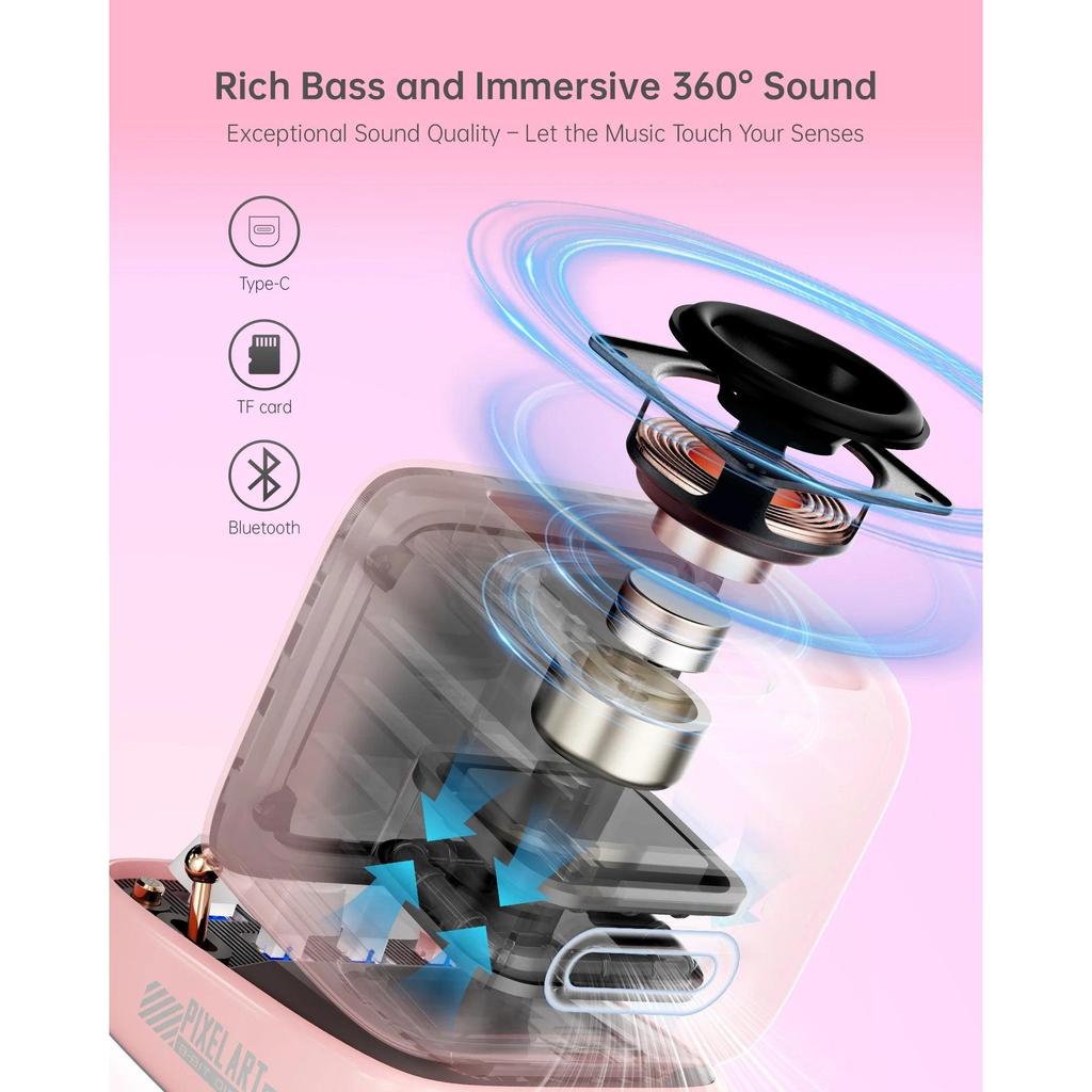 Divoom Ditoo-Pro Retro Pixel Art Bluetooth Speaker Clock by HitMyNeed