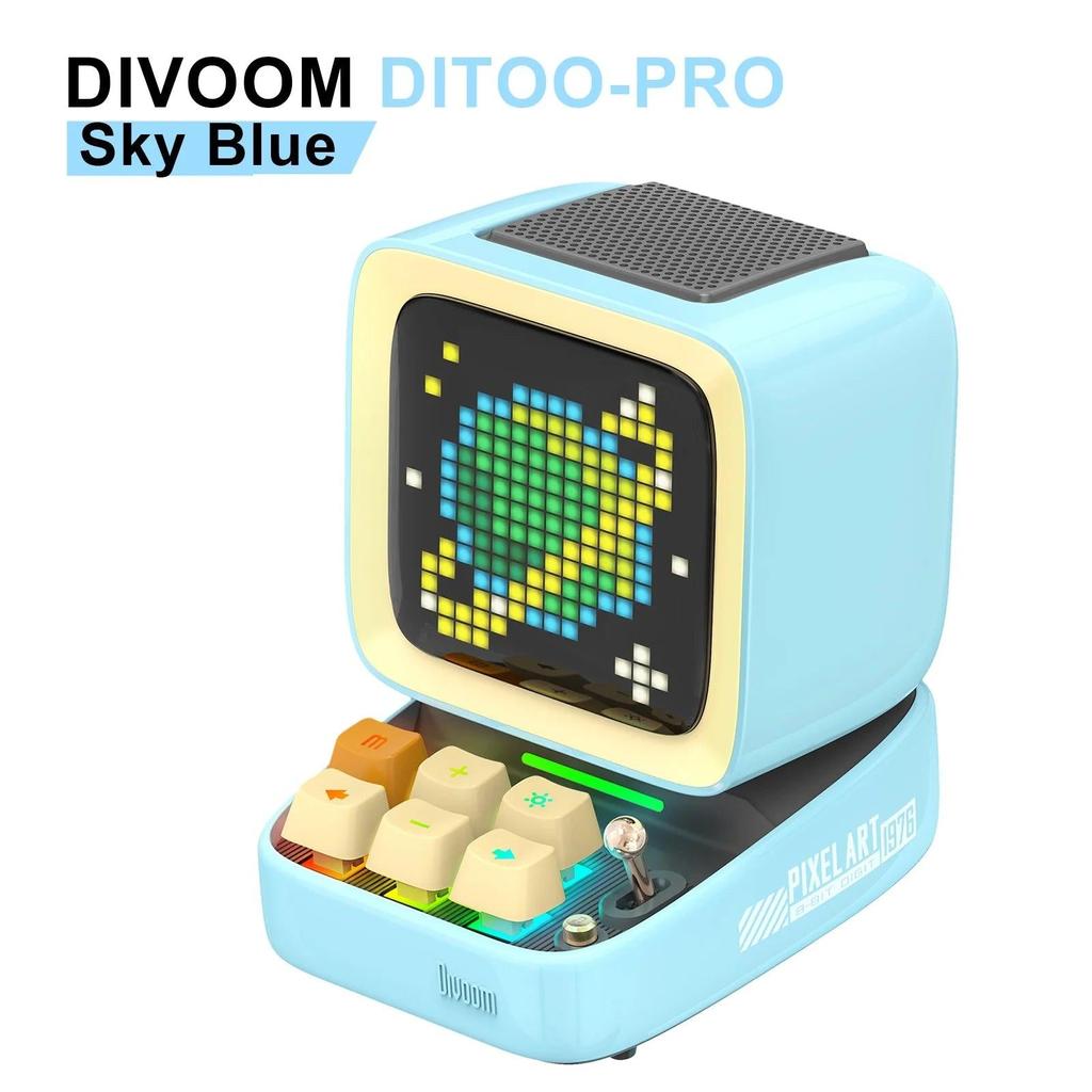 Divoom Ditoo-Pro Retro Pixel Art Bluetooth Speaker Clock ditoo-pro-blue by HitMyNeed