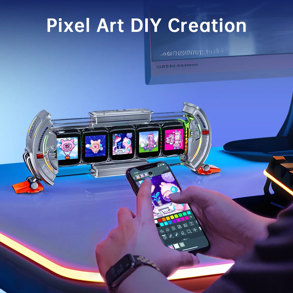 Divoom Times Gate Pixel Art RGB Clock with App Control by HitMyNeed