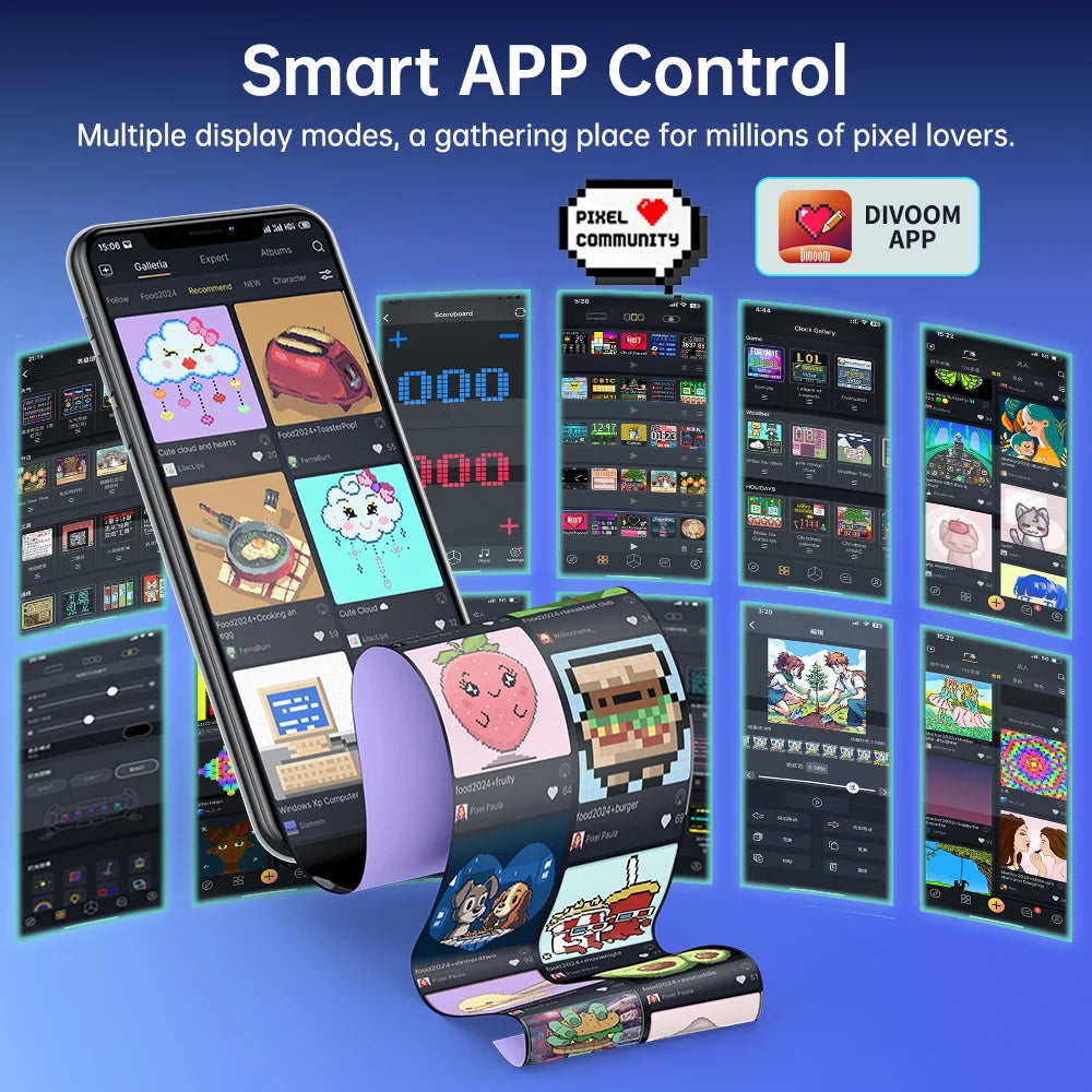 Divoom Times Gate Pixel Art RGB Clock with App Control by HitMyNeed