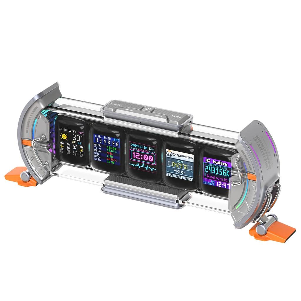 Divoom Times Gate Pixel Art RGB Clock with App Control times-gate-gray by HitMyNeed