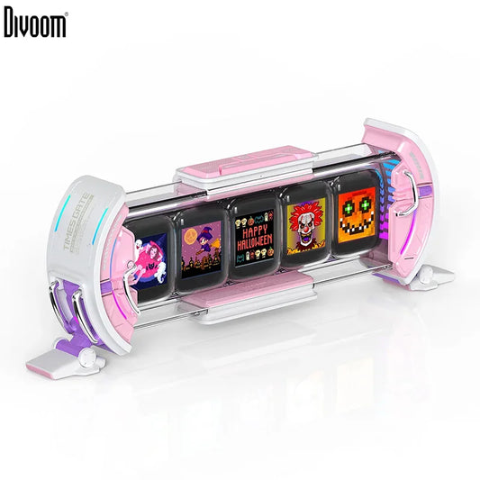 Divoom Times Gate Pixel Art RGB Clock with App Control times-gate-pink by HitMyNeed