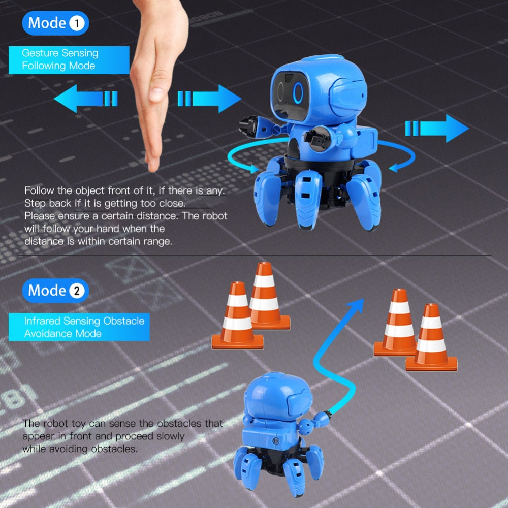 DIY 6-Leg Robot Kit with Gesture Control by HitMyNeed