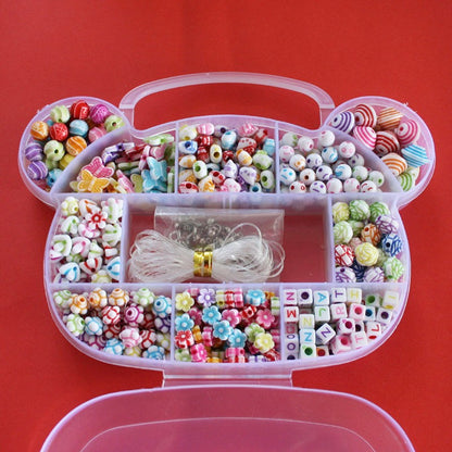 DIY Bead Jewelry Making Kit for Kids (380 pcs) by HitMyNeed