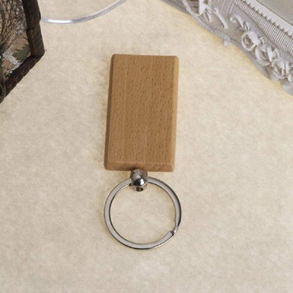 DIY Blank Wooden Keychains Set (60 Pieces) by HitMyNeed