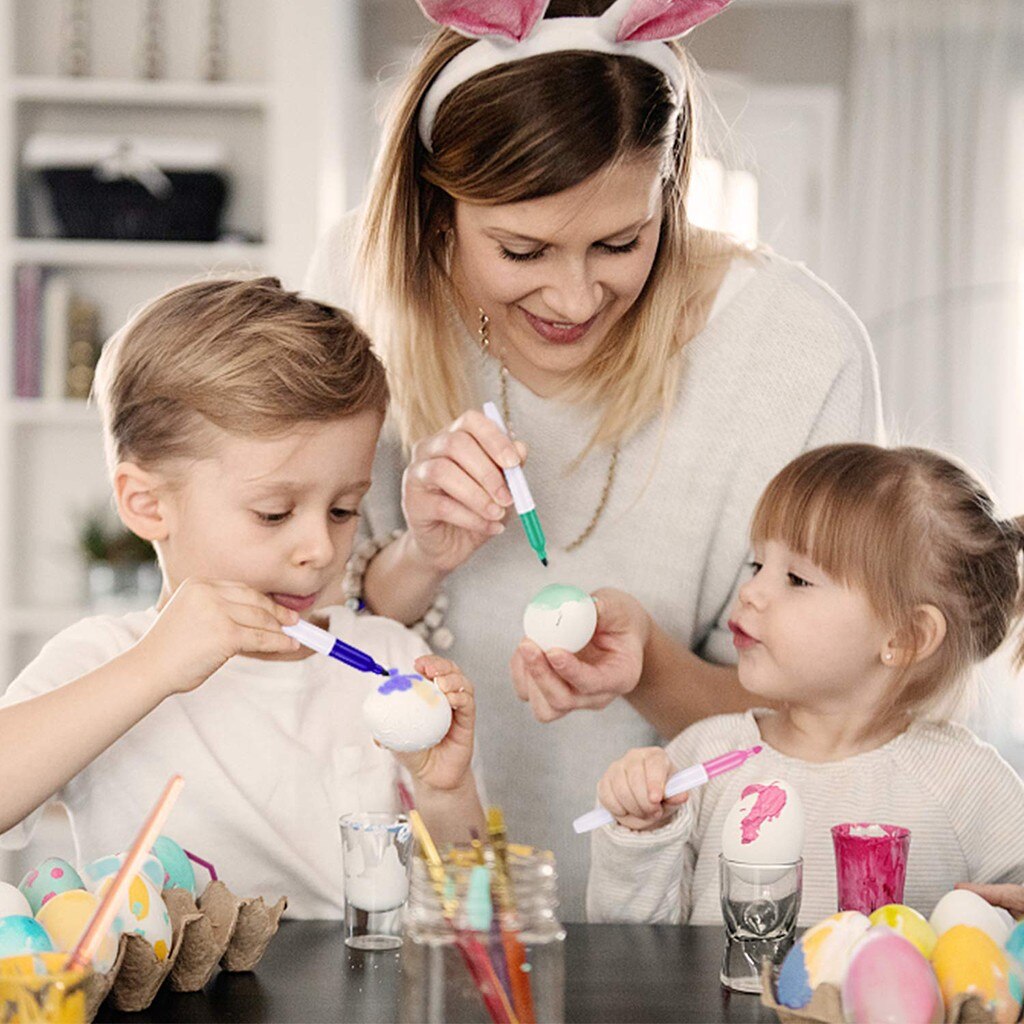 DIY Easter Egg Decorating Kit (50 Eggs, 8 Pens) by HitMyNeed