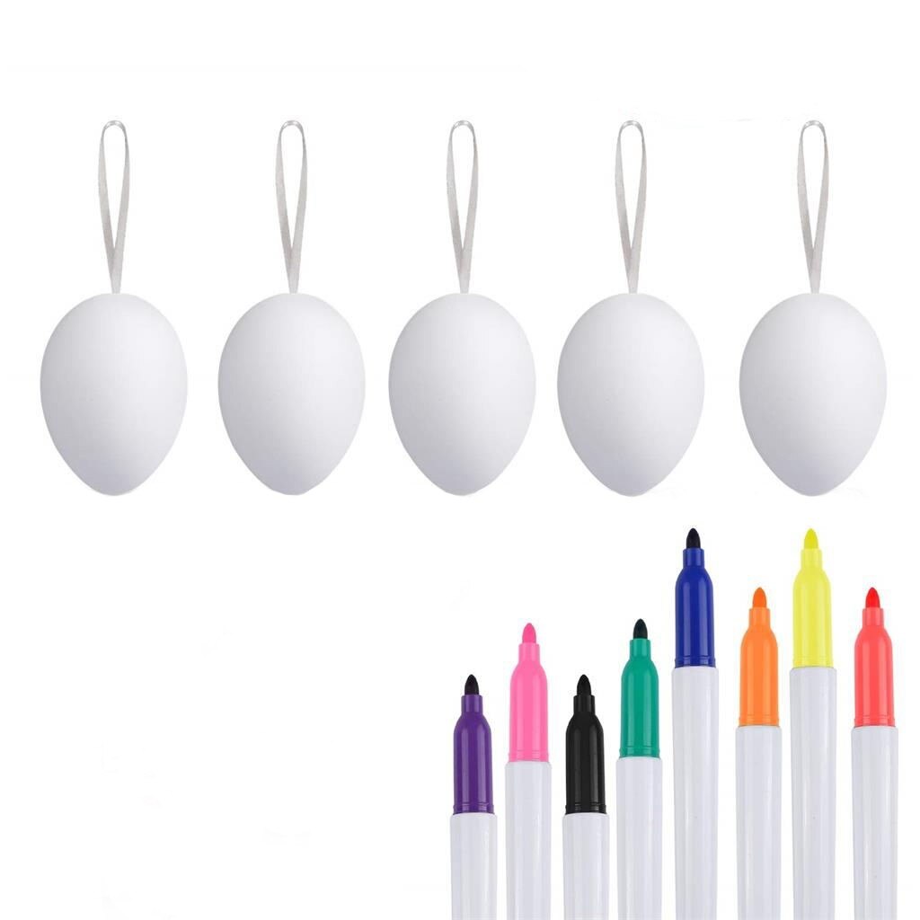 DIY Easter Egg Decorating Kit (50 Eggs, 8 Pens) by HitMyNeed