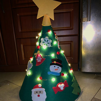 DIY Felt Christmas Tree and Ornaments for Kids by HitMyNeed