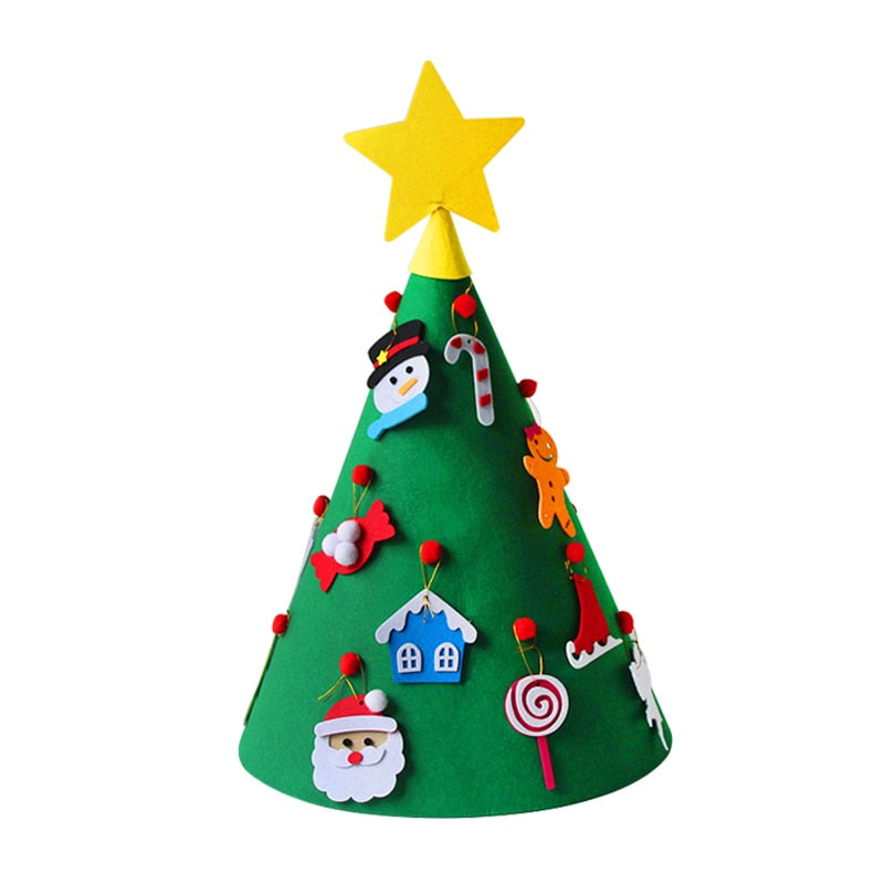 DIY Felt Christmas Tree and Ornaments for Kids by HitMyNeed