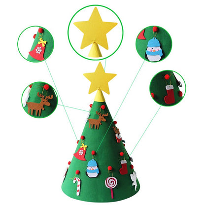 DIY Felt Christmas Tree and Ornaments for Kids by HitMyNeed
