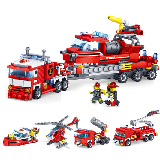 DIY Firefighting Building Blocks Set (348 Pieces) by HitMyNeed