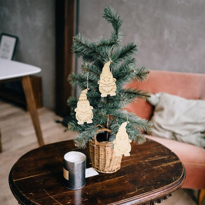DIY Hanging Wooden Gnome Ornaments, 40-Pack by HitMyNeed