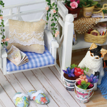 DIY Miniature Dollhouse Kit with LED Lights by HitMyNeed