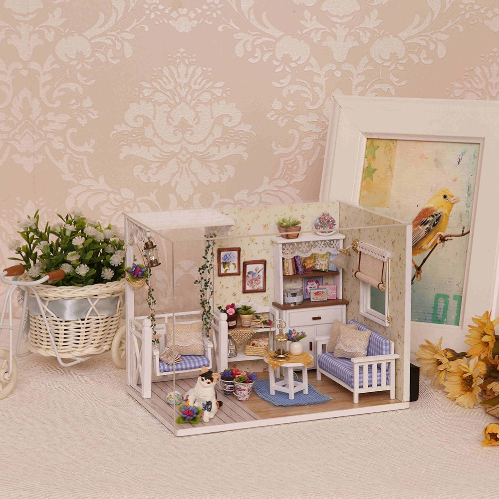 DIY Miniature Dollhouse Kit with LED Lights by HitMyNeed