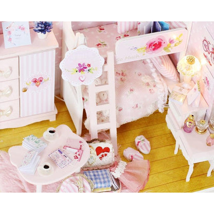 DIY Miniature Dollhouse Puzzle Kit with LED Light by HitMyNeed