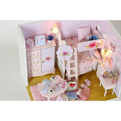 DIY Miniature Dollhouse Puzzle Kit with LED Light by HitMyNeed