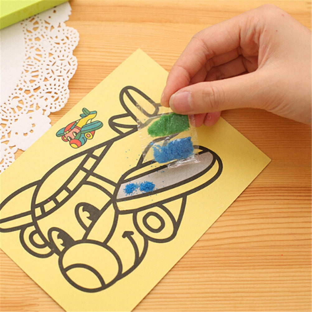 DIY Sand Art Color Painting Cards Set (10 Pack) by HitMyNeed