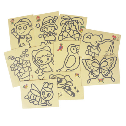 DIY Sand Art Color Painting Cards Set (10 Pack) by HitMyNeed
