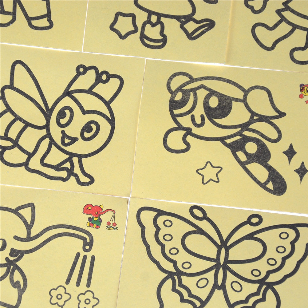 DIY Sand Art Color Painting Cards Set (10 Pack) by HitMyNeed