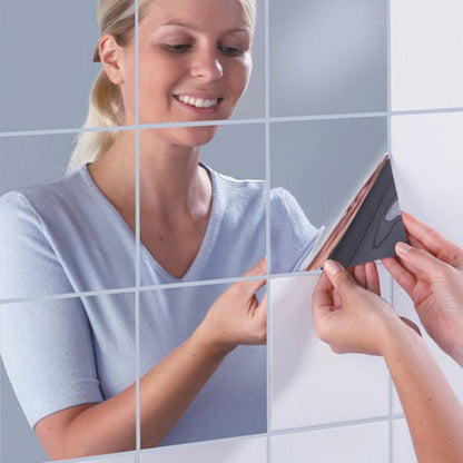 DIY Square Mirror Wall Stickers for Home Décor by HitMyNeed