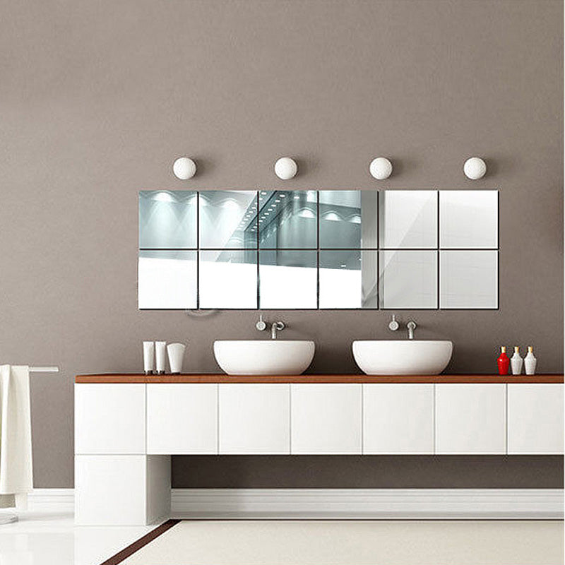 DIY Square Mirror Wall Stickers for Home Décor by HitMyNeed